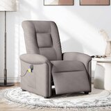 Maison Chic Električni masažni naslanjač - Relax naslanjač taupe blago, (22134515) | Shoptok.si