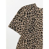 Sinsay Pamučna majica s leopard uzorkom | shoptok.hr