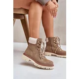 Kesi Insulated Trapperky Ankle Boots Women's Zipper Khaki Ferelia