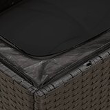  6-dijelni set vrtnih sofa s jastucima crni od poliratana | shoptok.hr