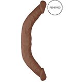 REALROCK Double Dong 18 - dvojni dildo (46 cm) - temno naraven | Shoptok.si