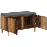  Klupa za hodnik s jastukom s vratima Staro drvo 60 x 38 x 46 cm | shoptok.hr