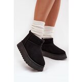 Boto Women's Snow Boots On Platform Insulated With Fur Black Vesirae | ePonuda.com