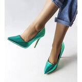 Gemre Green metallic stilettos Delis | Shoptok.si