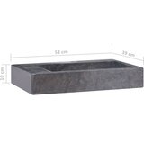  Umivaonik crni 58 x 39 x 10 cm mramorni | shoptok.hr