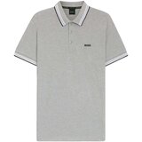 Boss Paddy Piqué Polo Shirt Silver Grey Siva Cijene