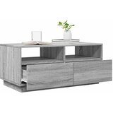  Stolić za kavu s LED svjetlima siva boja hrasta 90x49x40 cm | shoptok.hr