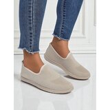 Resti Callista Women's Beige Moccasins Made of Breathable Fabric Spring Summer | Shoptok.si