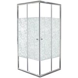 Sanotechnik kutna tuš kabina Como (D x Š x V: 90 x 90 x 190 cm, Debljina: 4 mm, Srebrne boje) Cijene