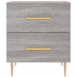  Noćni ormarići 2 kom boja hrasta 40x35x47,5cm konstruirano drvo Siva | Shoptok.si