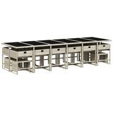  17-dijelni vrtni blagovaonski set s jastucima svijetlosivi | Eponuda.com