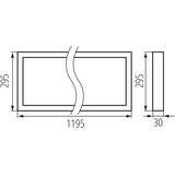 Kanlux 39237 - LED panel za spušteni plafon BLINGO UAIO LED/38W/230V 120x30 cm CRI 90 UGR<19 | Eponuda.com