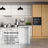 Klarstein Verosteel vgradna pečica | 60 cm | 67 litrov | energijski razred A | 3220 W | srebrna | Shoptok.si