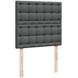  Krevet s oprugama i madracem tamnosivi 90 x 190 cm od tkanine | shoptok.hr