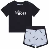 Boss Komplet majica in športne kratke hlače J98415 Mornarsko modra Regular Fit