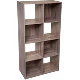 Five polica mix 8 otvora modul 67.5x32x134cm furnir natur