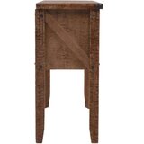 vidaXL Konzolni stol od masivne jelovine 131 x 35,5 x 75 cm smeđi | shoptok.hr