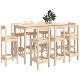  9-dijelni barski set od masivne borovine | shoptok.hr