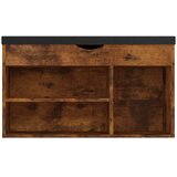  Klupa za cipele s jastukom boja hrasta 80 x 30 x 47 cm drvena | shoptok.hr