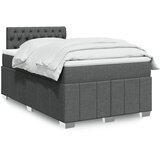  Krevet box spring s madracem tamnosivi 120 x 190 cm tkanina | shoptok.hr