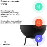 Blumfeldt Fireball nizka ognjiščna skleda | odporna proti koroziji | stabilna proti prevrnitvi | robustna | 66 cm | črna | Shoptok.si