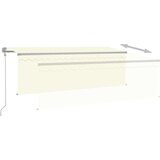  Automatska tenda s roletom i senzorom LED 4 x 3 m krem | shoptok.hr