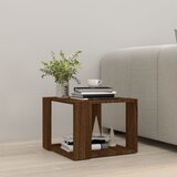  Stolić za kavu boja smeđeg hrasta 40x40x30 cm konstruirano drvo | Shoptok.si
