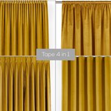 Filumi Senf žuta zavjesa za djelomično zamračenje od samta 200x300 cm Velto – | shoptok.hr