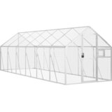  Kavez za ptice srebrni 1,79x6x1,85 m aluminijski | shoptok.hr