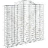  Lučne gabionske košare 4 kom 200x50x180/200cm pocinčano željezo | shoptok.hr