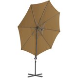  Konzolni vrtni suncobran s čeličnim stupom 300 cm smeđesiva | Eponuda.com
