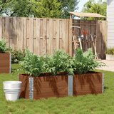Furnova Vrtno korito rjavo 150x50 cm trdna borovina, (21921648) | Shoptok.si