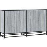 vidaXL Komoda Siva Sonoma 134x35x76 cm Konstruirano drvo | shoptok.hr