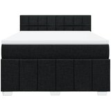  Krevet s oprugama i madracem crni 160x200 cm od tkanine | shoptok.hr