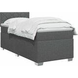  Boxspring krevet s madracem Tamnosiva 90 x 200 cm Tkanina | shoptok.hr