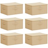  Kutija za spremanje 6 pcs Krem 43 x 34 x 23 cm Netkana tkanina | Eponuda.ba