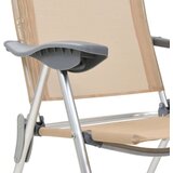  Zložljivi stoli za kampiranje 2 kosa kremne barve aluminij, (20817040) | Shoptok.si