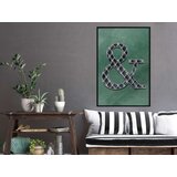  Poster - Ampersand on Green Background 30x45 | shoptok.hr