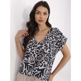 Sublevel Blouse-D73771M11171B-navy blue Cene