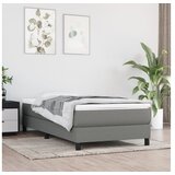  Za krevet s oprugama tamnosivi 90 x 200 cm od tkanine | shoptok.hr