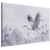  XXL slika - Majestic flight - a crane in flight in monochrome 130x87 | shoptok.hr