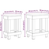  Stalak za biljke 2 pcs Smeđa 70 x 11 x 27 cm Drvo od mahagonija | shoptok.hr