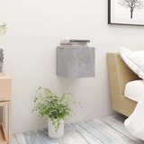  Noćni ormarići 2 kom siva boja betona 30 5x30x30 cm od iverice | shoptok.hr