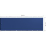 Balkonski zastor plavi 120 x 400 cm od tkanine Oxford | shoptok.hr