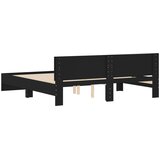  Okvir kreveta s uzglavljem crni 200 x 200 cm | Eponuda.com