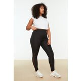 Trendyol Black Tulle Detailed Gathering Knitted Sport Leggings | ePonuda.com