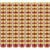  Staklenke za džem sa zlatnim poklopcima 96 kom 110 ml - Zlatno 96 | shoptok.hr
