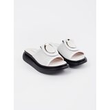 GOODIN White and black comfortable platform flip-flops | Shoptok.si