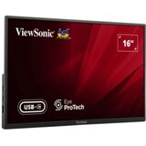 Viewsonic MONITOR VIEWSONIC VA1650 DE 16 POLEGADAS PARA COMPUTADOR/LAPTOP FHD HDMI USB-C COM SOM POTENTE, (5000260804) | Shoptok.si