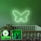 Opviq butterfly - medium - green green decorative wall led lighting